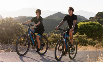 Bergauf und Bergab fahren mit dem Mountainbike