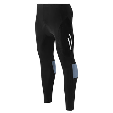 Herren Kompressions-Radhose Lang mit Sitzpolster – Schnell Trocknend, atmungsaktives Material