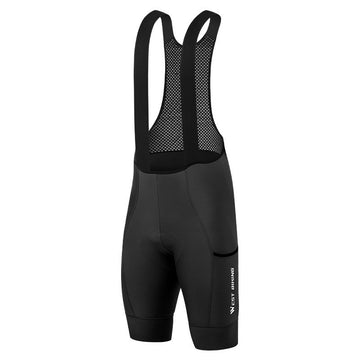 Elastische & atmungsaktives Materiale MTB Träger-Radhose mit Sitzpolster – nahtlos & figurbetont
