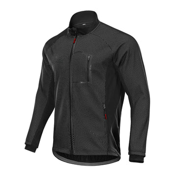windabweisende & gefütterte Fahrradjacke – wasserabweisend, Warm & atmungsaktives Material