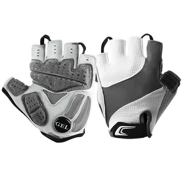 MTB Fahrradhandschuhe Halb Finger – atmungsaktives Material & mit Gelpolster