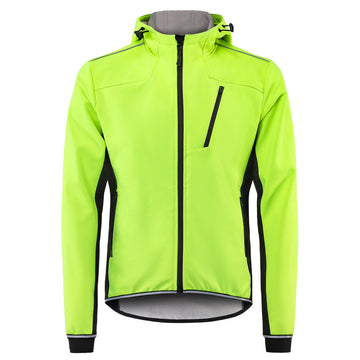 Wärmende & windabweisende Fahrradjacke mit Stehkragen – Reflektierend & wasserabweisend