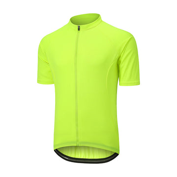 atmungsaktives Materiales & Schweißableitendes Kurzarm-Radtrikot mit Reißverschluss