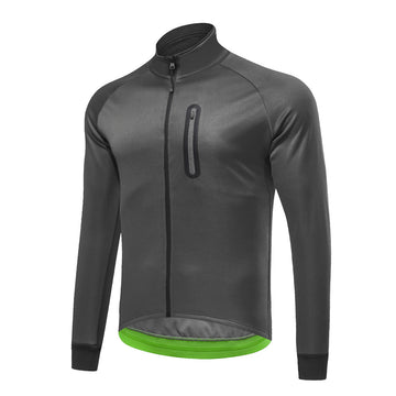 Wärmendes & windabweisendes Fahrradtrikot mit Reißverschluss – atmungsaktives Material & Wetterfest