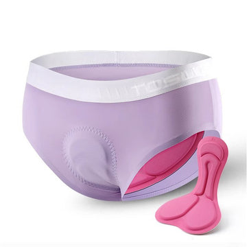Damen atmungsaktives Materiale Gepolsterte Radhose Unterwäsche