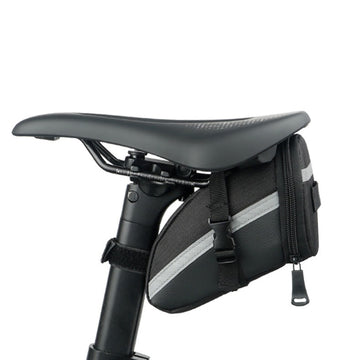 wasserabweisende Satteltasche fürs Fahrrad – 0,7 L PU-Radtasche mit Reflektoren