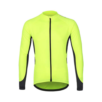 Langarm-Radtrikot mit Farbblock – atmungsaktives Material, Schnell trocknend, Reflektierend