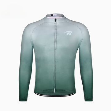 atmungsaktives Materiales Langarm-Radtrikot mit Farbverlauf – Schnell trocknend & funktionell