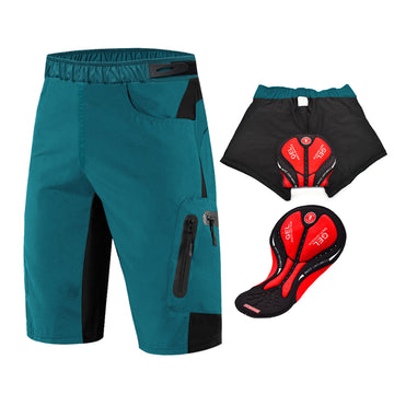 Locker geschnittene, atmungsaktives Materiale MTB-Radhose mit 3D-Sitzpolster