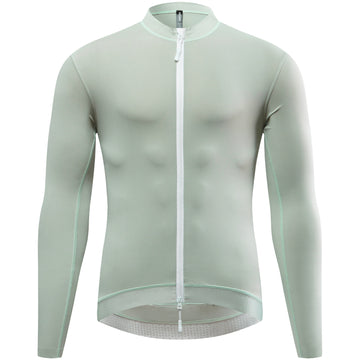 Langarm Fahrradtrikot mit Reißverschluss – Schnell trocknend, elastisch & reflektierend