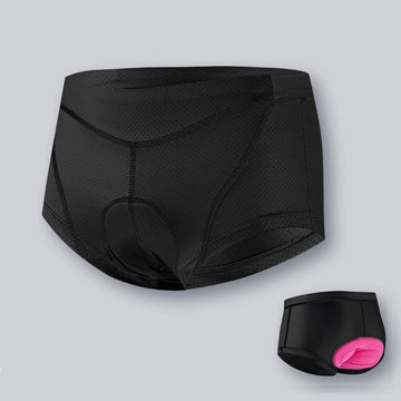 Damen Radhose Unterwäsche mit Sitzpolster – atmungsaktives Material, hochelastisch und bequeme Passform