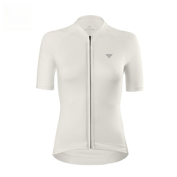 Damen Kurzarm-Radtrikot mit Reißverschluss – atmungsaktives Material, schnell trocknendes Material