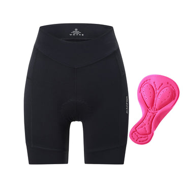 Damen mittellange Bikehose mit Sitzpolster – atmungsaktives Materiale, elastische Radhose für Mountainbike
