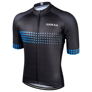 Eng anliegendes Kurzarm Fahrradtrikot – atmungsaktives Material, Schnell trocknend & Reflektierend