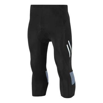 Herren 3/4 Kompressions-Radhose mit Sitzpolster – atmungsaktives Material, Schnell Trocknend