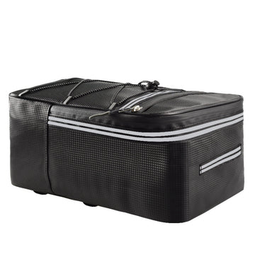 Große wasserabweisende Fahrrad-Hecktasche – 12L/15L, reflektierend & robust aus PU-Leder