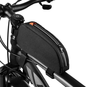 wasserabweisende Oberrohrtasche – 1L Fahrrad Rahmentasche mit Reflektierendem Reißverschluss