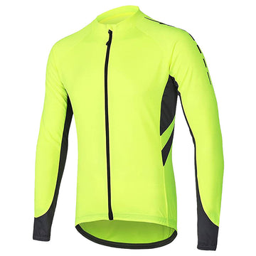 Herren Langarm Fahrradtrikot – atmungsaktives Material, Schnell Trocknend & Reflektierend