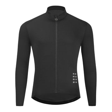 MTB Fahrradtrikot Herren Langarm – atmungsaktives Material, Schnell Trocknend, Mit Netz-Einsätzen & Reflektoren