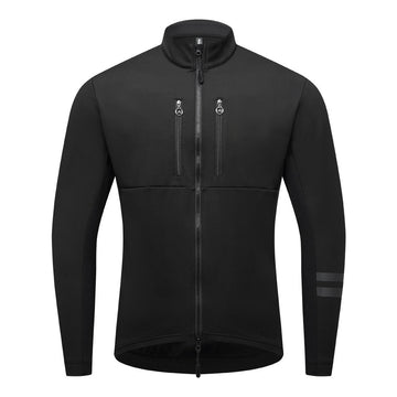 windabweisende Thermo-Fahrradjacke mit Fleece & Reflexdetails – Warm & atmungsaktives Material