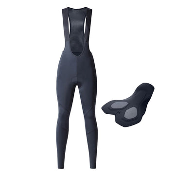 Damen Träger-Radhose lang – atmungsaktives, schnell trocknendes Material & mit Sitzpolster