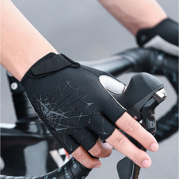 Fahrradhandschuhe Halb-Finger – atmungsaktives Material, Rutschfest