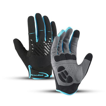 atmungsaktives Materiale MTB Fahrradhandschuhe mit Stoßdämpfung – Lange Finger, Touchscreen-kompatibel