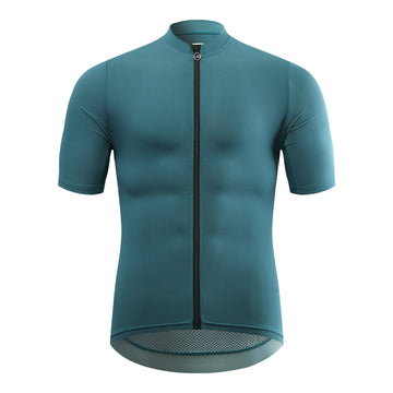 Kurzarm Fahrradtrikot mit Reißverschluss – atmungsaktives Material & Elastisch