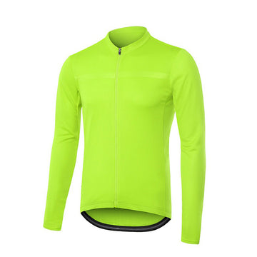 atmungsaktives Materiales Herren Langarm-Radtrikot – schnell trocknendes Material & elastisch mit Reißverschluss
