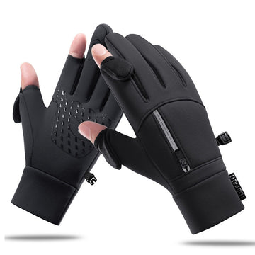Wasserfeste MTB Vollfinger-Handschuhe – windabweisend, Rutschfest