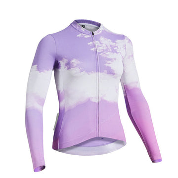 Damen Langarm-Radtrikot – atmungsaktives Material, schnell trocknendes Material & mit UV-geeignet