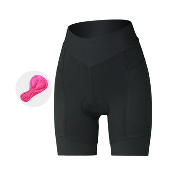 Damen Fahrradhose kurz – atmungsaktives Material, elastisch & mit Sitzpolster